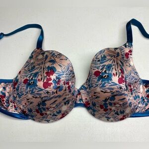 Déesse PNK/BLU Lightly Lined Underwire, 42D *P1100